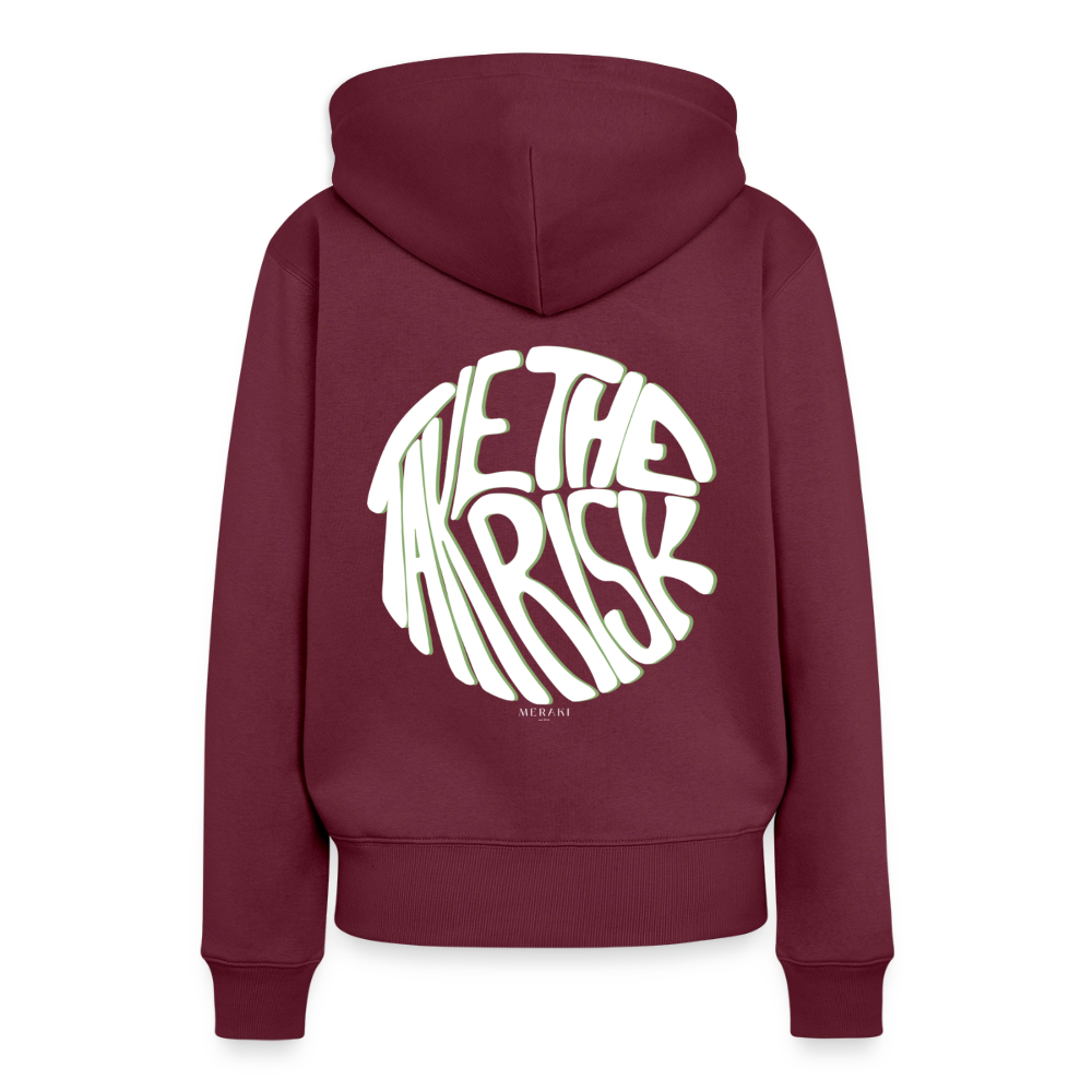 Frauen Premium Hoodie - Burgunderrot
