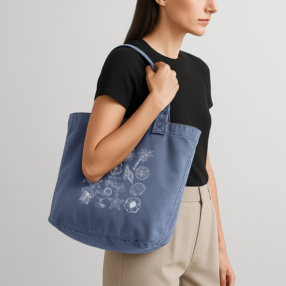 Vintage-Washed Shopper - Vintage Denim