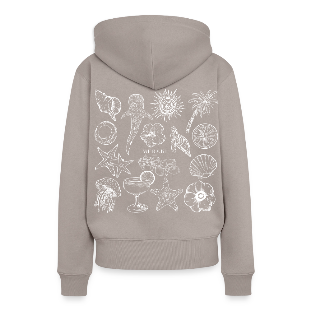 Frauen Premium Hoodie - Taupe