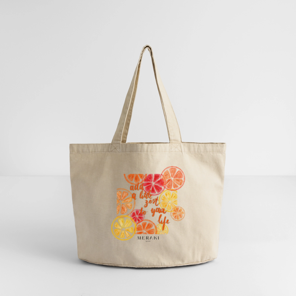 Vintage-Washed Shopper - Vintage Sand 