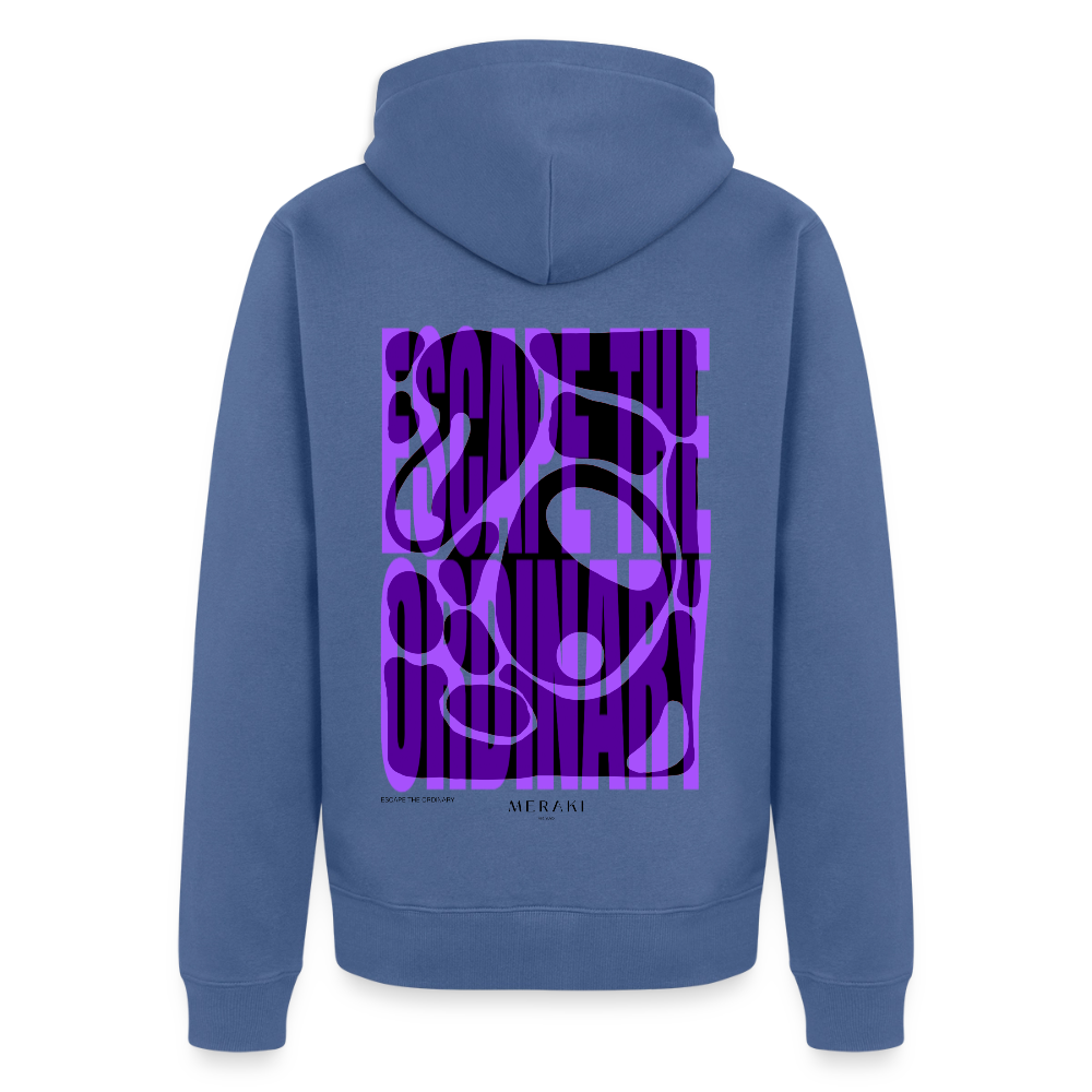 Männer Premium Kapuzenjacke - Taubenblau