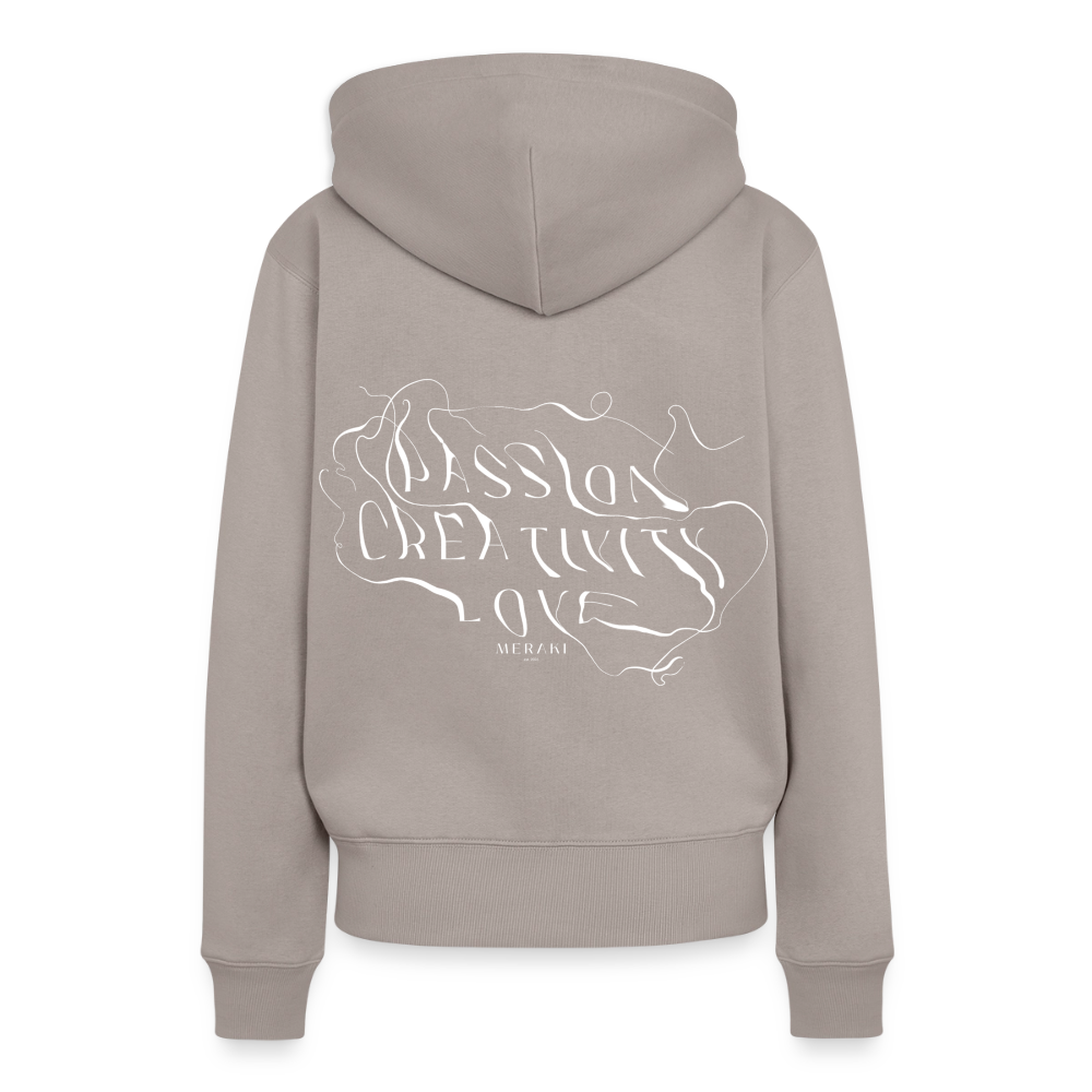 Frauen Premium Hoodie - Taupe