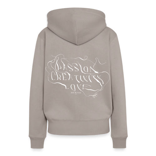 Frauen Premium Hoodie - Taupe
