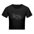 Frauen Cropped T-Shirt - Schwarz
