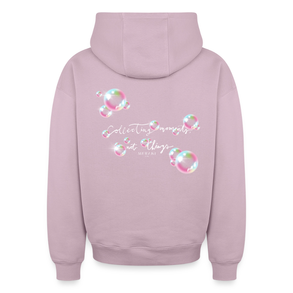 Oversized Heavyweight Hoodie - Seifenblasen - Altrosa