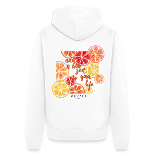 Männer Premium Kapuzenjacke - Weiß