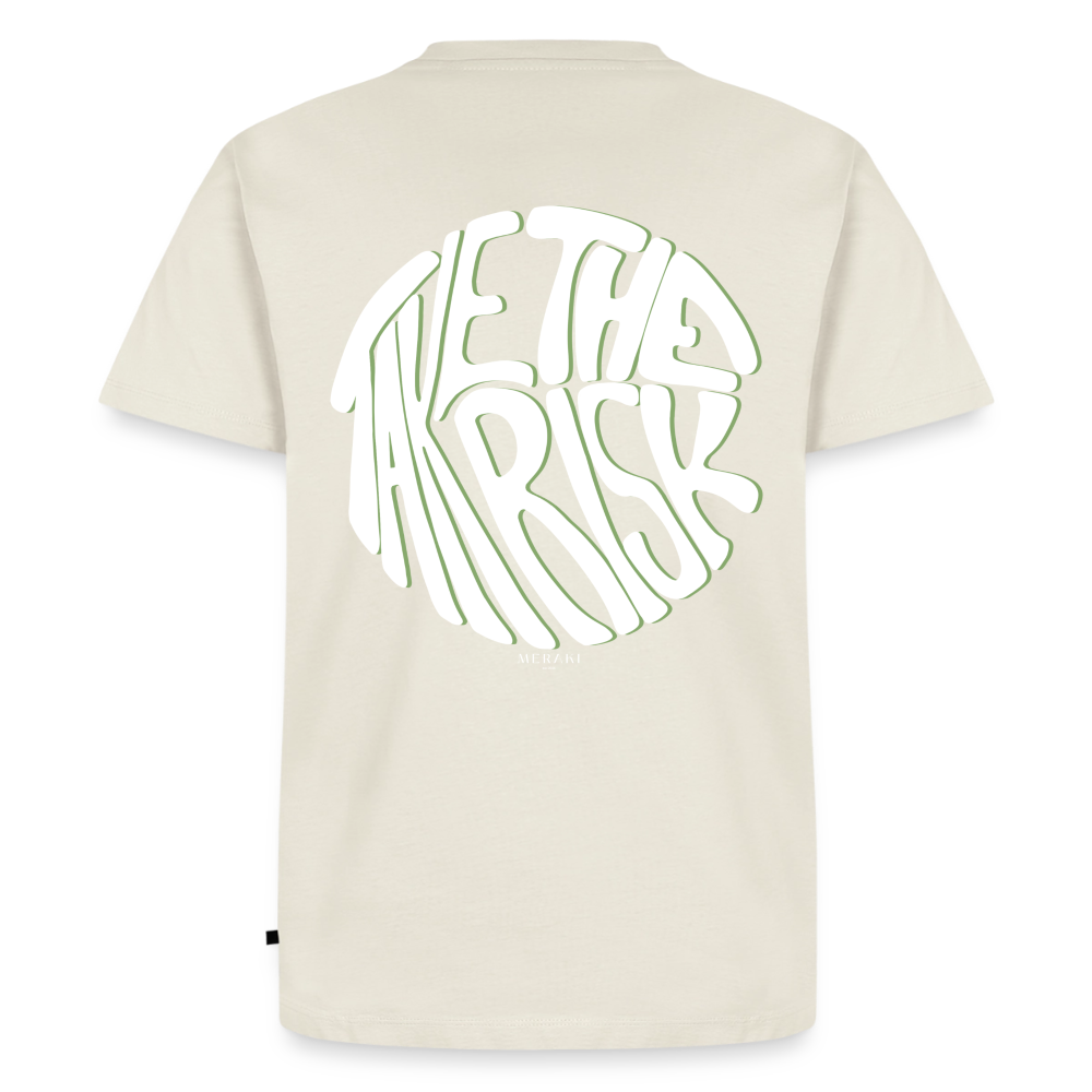 Männer Premium T-Shirt - TAKE THE RISK - Naturweiß