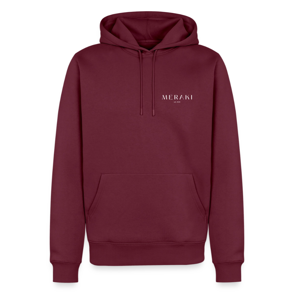 Männer Premium Hoodie - Burgunderrot