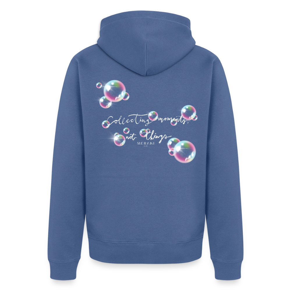 Männer Premium Kapuzenjacke - Taubenblau