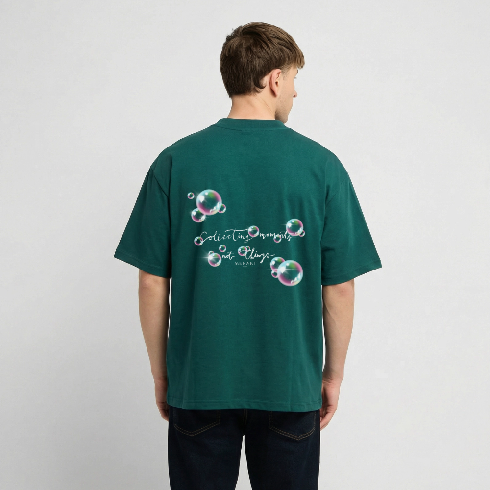 Oversized Heavyweight T-Shirt - Seifenblasen - hunter Green