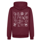 Männer Premium Hoodie - Burgunderrot