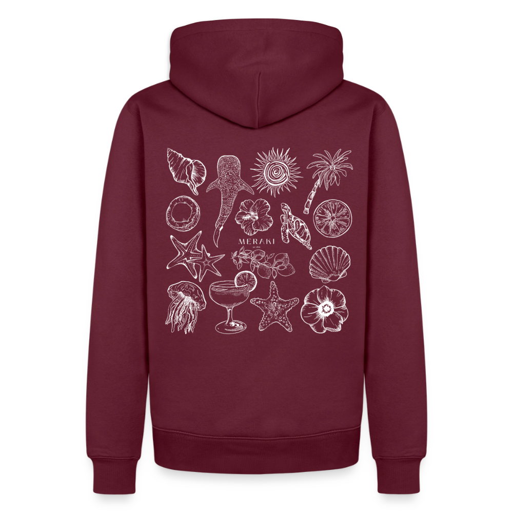 Männer Premium Hoodie - Burgunderrot