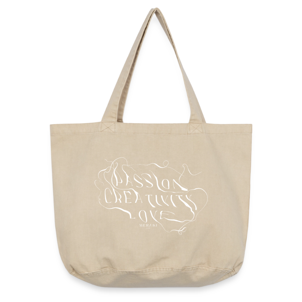 Vintage-Washed Shopper - Vintage Sand 