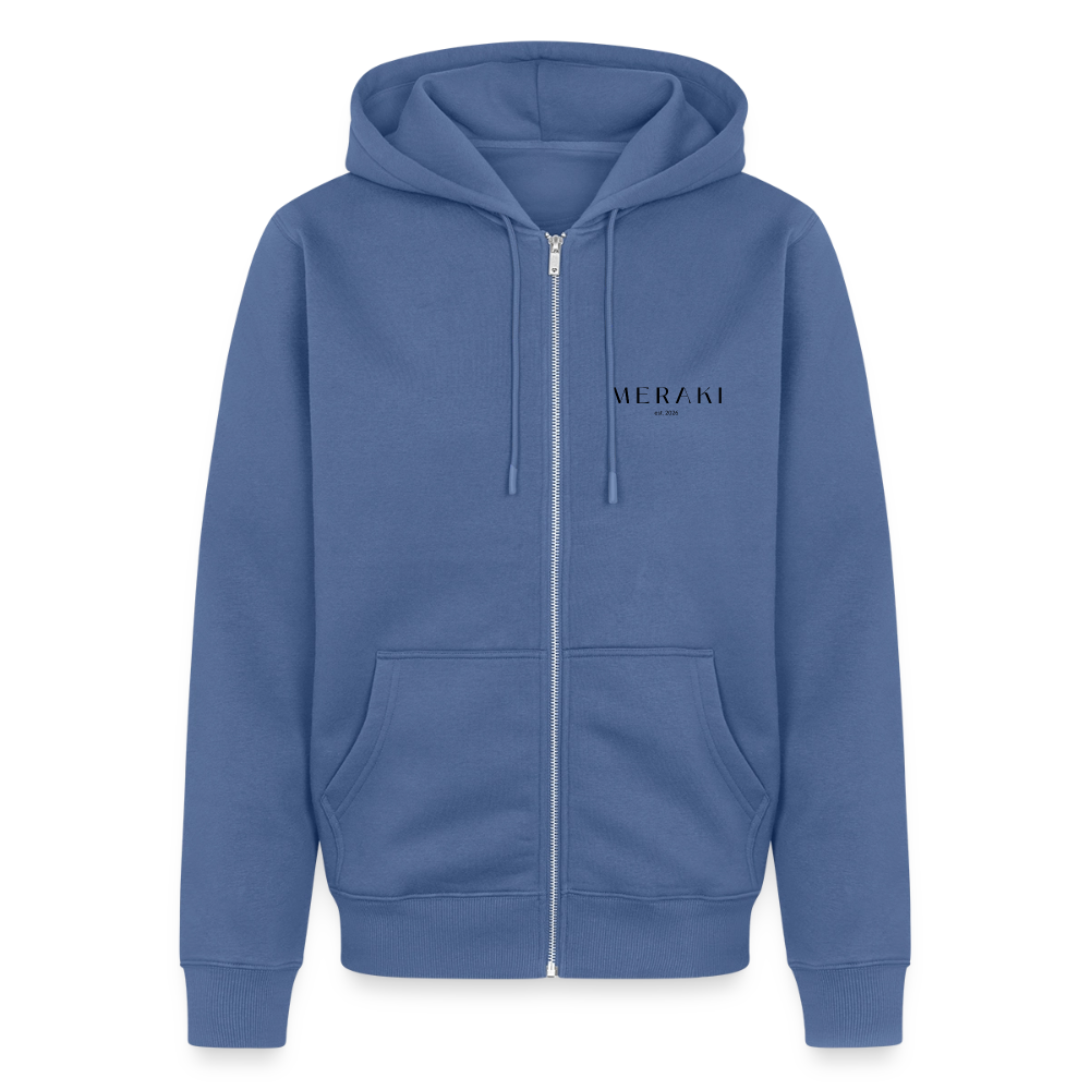 Männer Premium Kapuzenjacke - Taubenblau