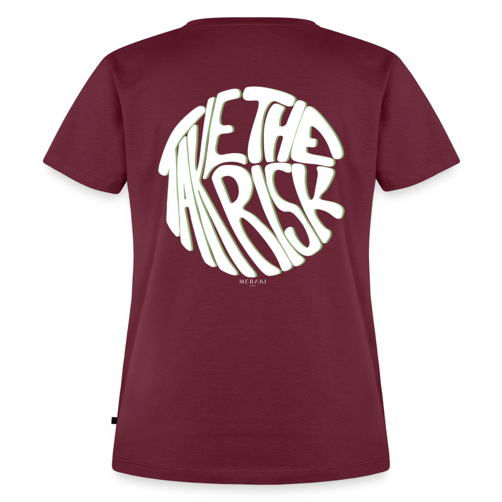 Frauen Premium T-Shirt - Burgunderrot