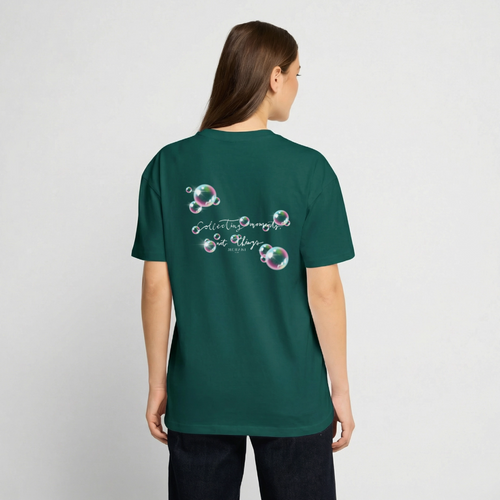 Oversized Heavyweight T-Shirt - Seifenblasen - hunter Green