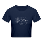 Frauen Cropped T-Shirt - Light Navy