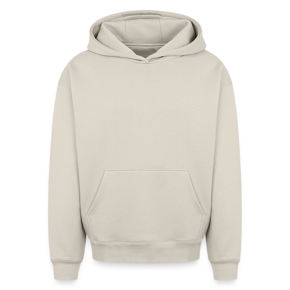 Oversized Heavyweight Hoodie - PASSION, CREATIVITY, LOVE - Beige