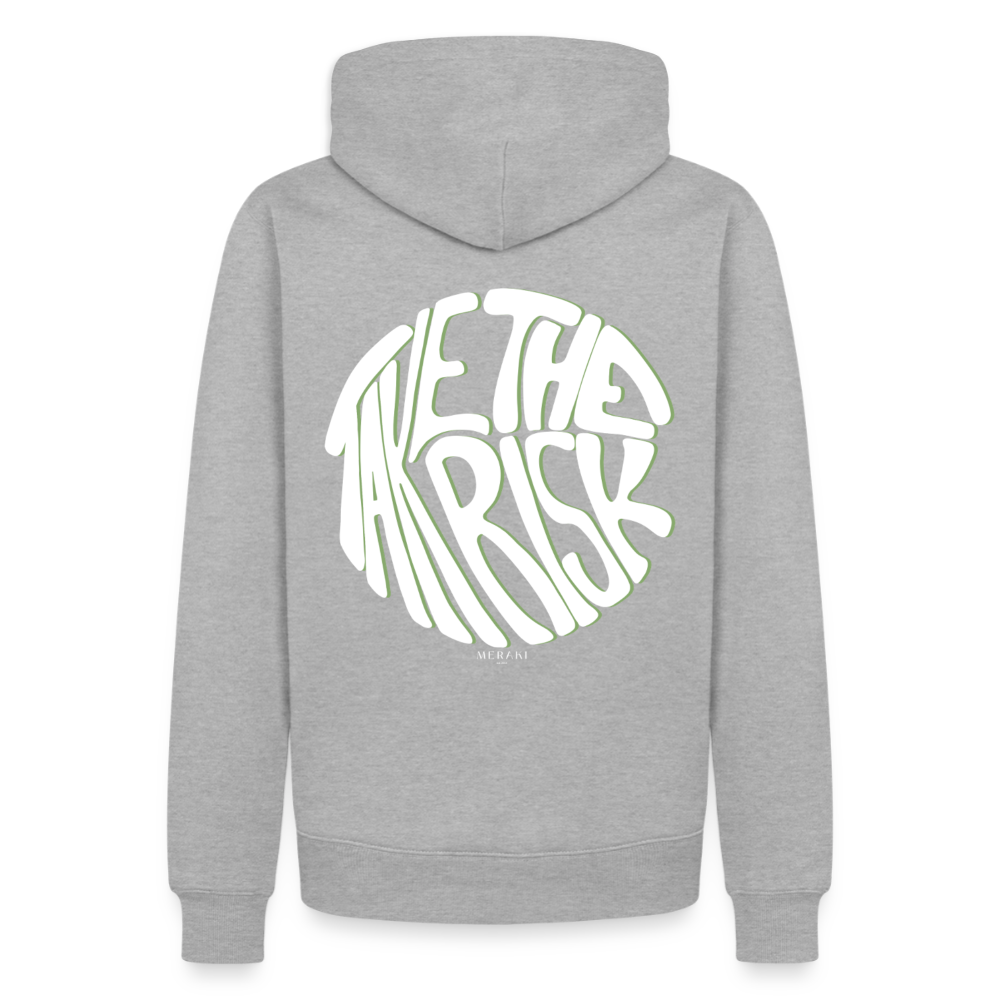 Männer Premium Hoodie - Grau meliert
