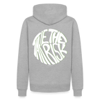 Männer Premium Hoodie - Grau meliert