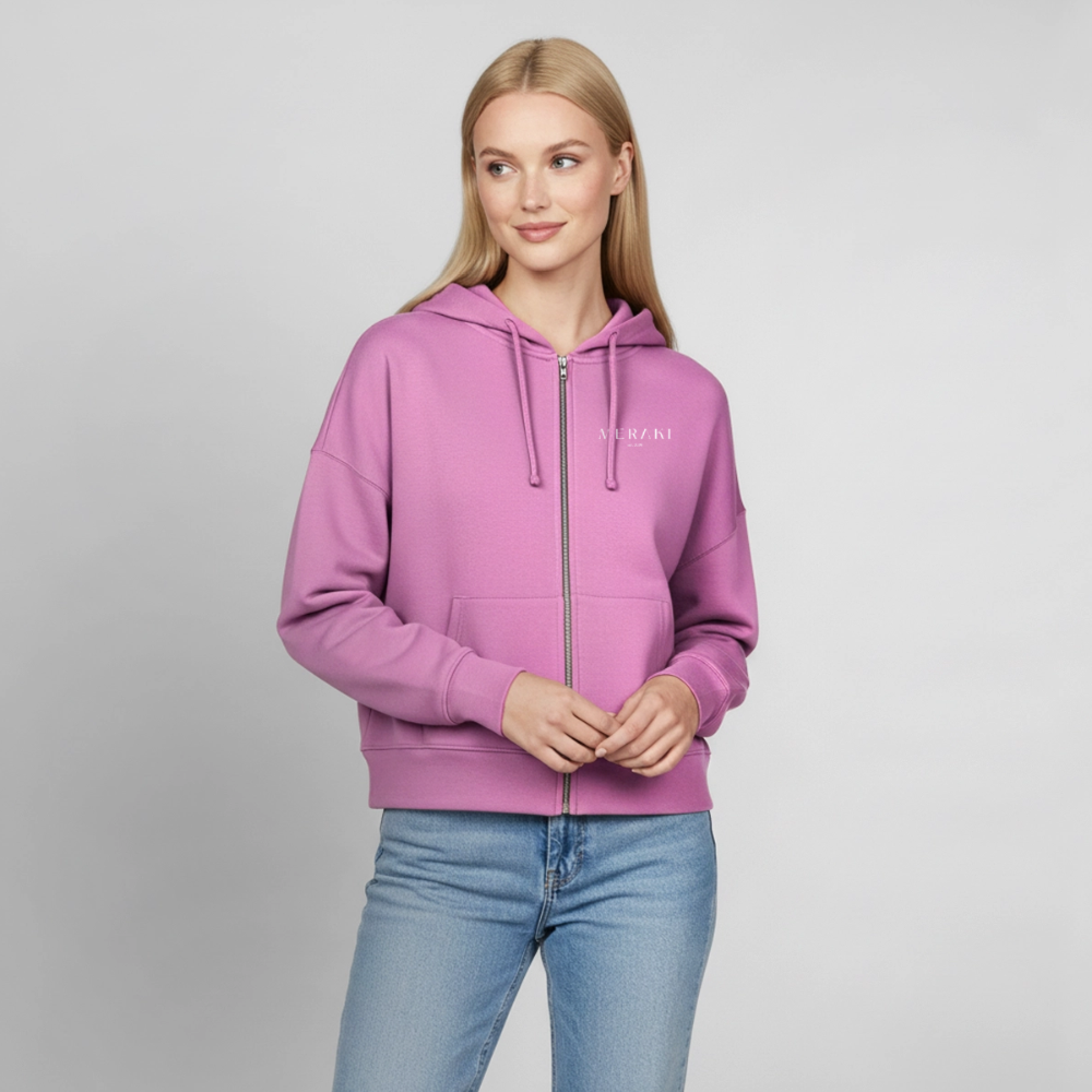 Stanley/Stella Boxy Frauen Bio Zip Hoodie Ida - Pink