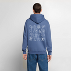 Männer Premium Hoodie - Taubenblau