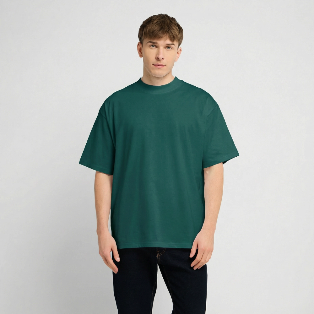Oversized Heavyweight T-Shirt - Seifenblasen - hunter Green