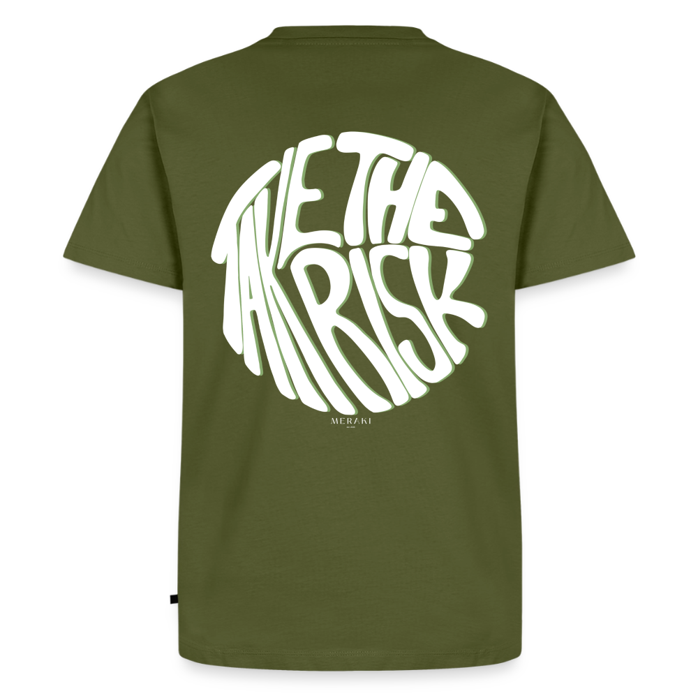 Männer Premium T-Shirt - TAKE THE RISK - Khaki
