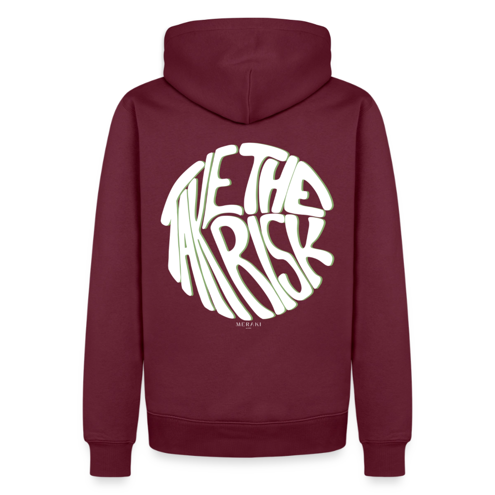Männer Premium Hoodie - Burgunderrot