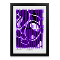 Gerahmtes Poster (27 × 37 cm) - Schwarz