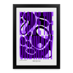 Gerahmtes Poster (27 × 37 cm) - Schwarz