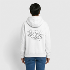 Oversized Heavyweight Hoodie - PASSION, CREATIVITY, LOVE - Weiß