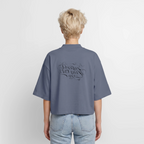 Boxy Frauen Recyceltes 1/2 Sleeved T-Shirt by Stanley/Stella - Blaugrau