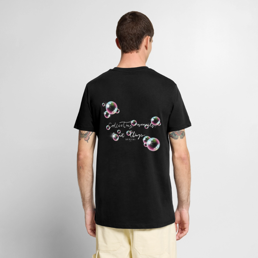 Männer Premium T-Shirt - Seifenblasen - Schwarz