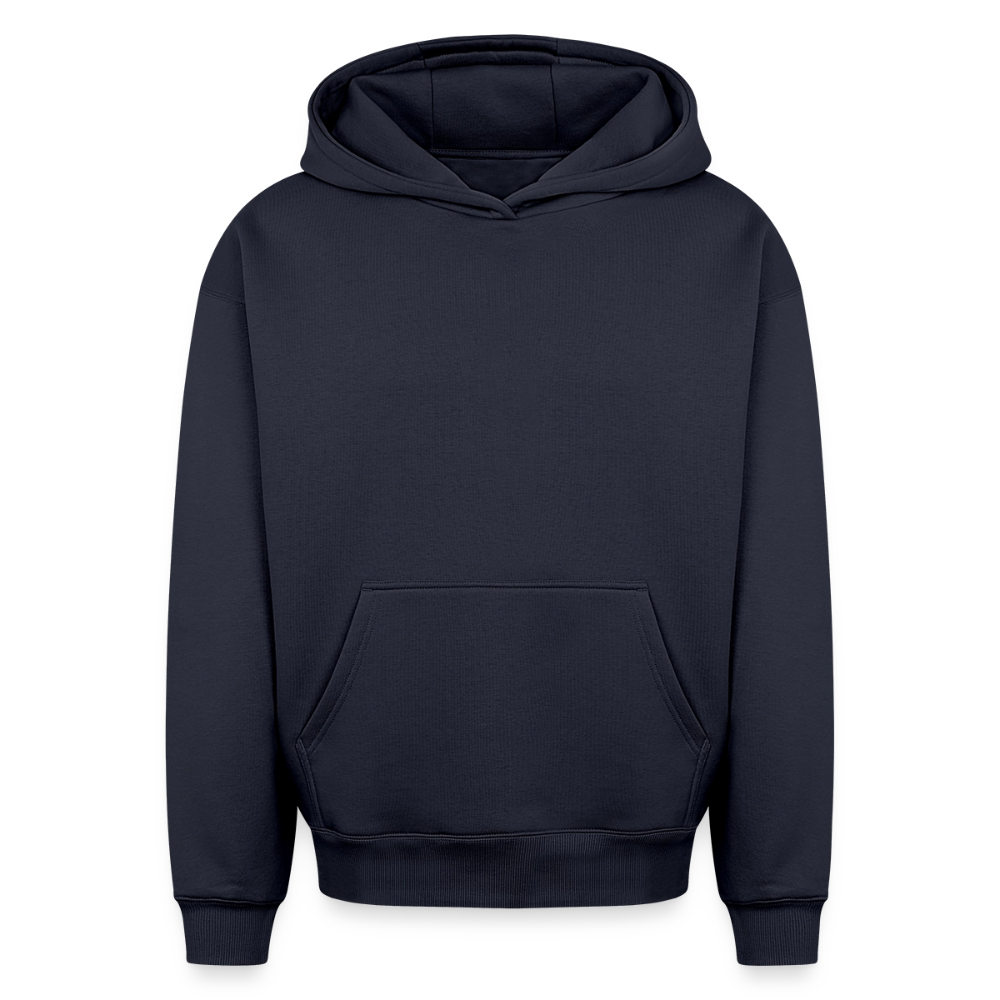 Oversized Heavyweight Hoodie - PASSION, CREATIVITY, LOVE - Navy