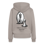 Frauen Premium Hoodie - Taupe