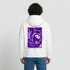 Oversized Heavyweight Hoodie - ESCAPE THE ORDINARY - Weiß