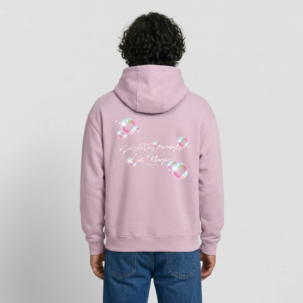 Oversized Heavyweight Hoodie - Seifenblasen - Altrosa