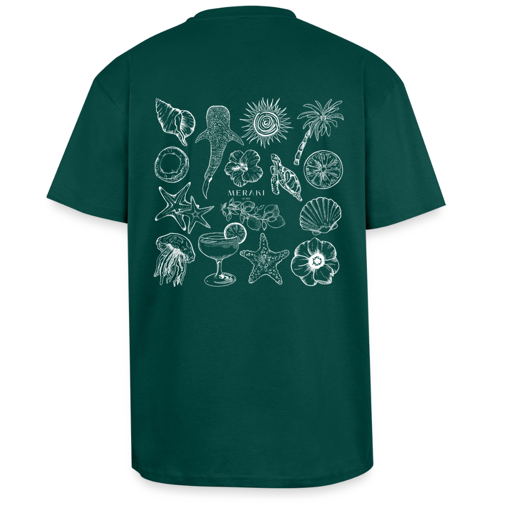Oversized Heavyweight T-Shirt - Sommergefühle - hunter Green