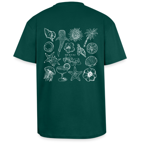 Oversized Heavyweight T-Shirt - Sommergefühle - hunter Green
