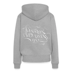 Frauen Premium Hoodie - Grau meliert