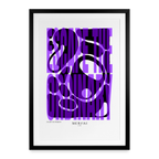 Gerahmtes Poster (49 × 69 cm) - Schwarz