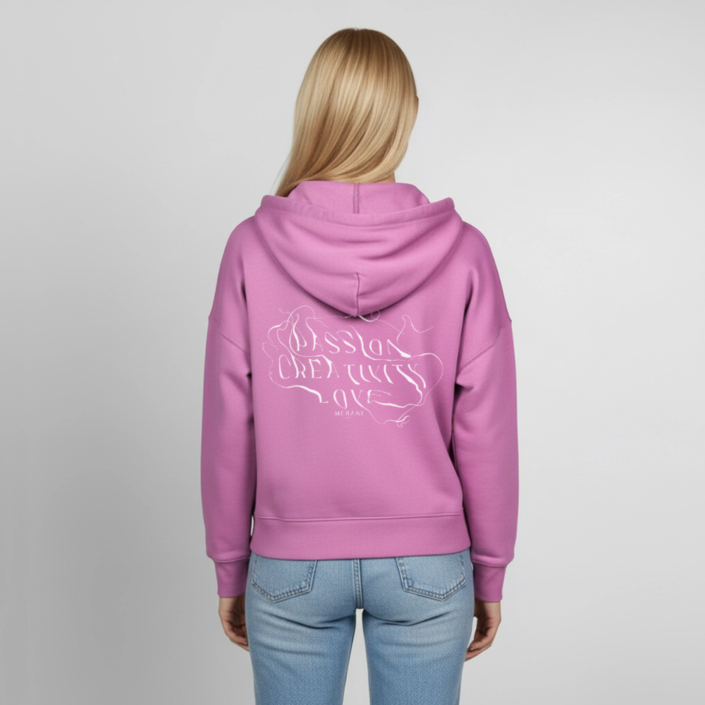 Stanley/Stella Boxy Frauen Bio Zip Hoodie Ida - Pink