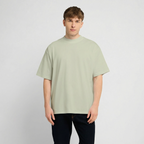 Oversized Heavyweight T-Shirt - CHESS - Leichtes Salbeigrün 