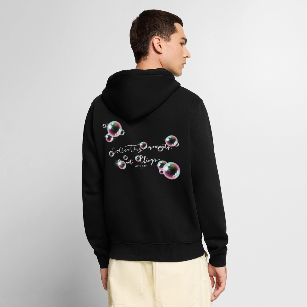 Männer Premium Kapuzenjacke - Schwarz