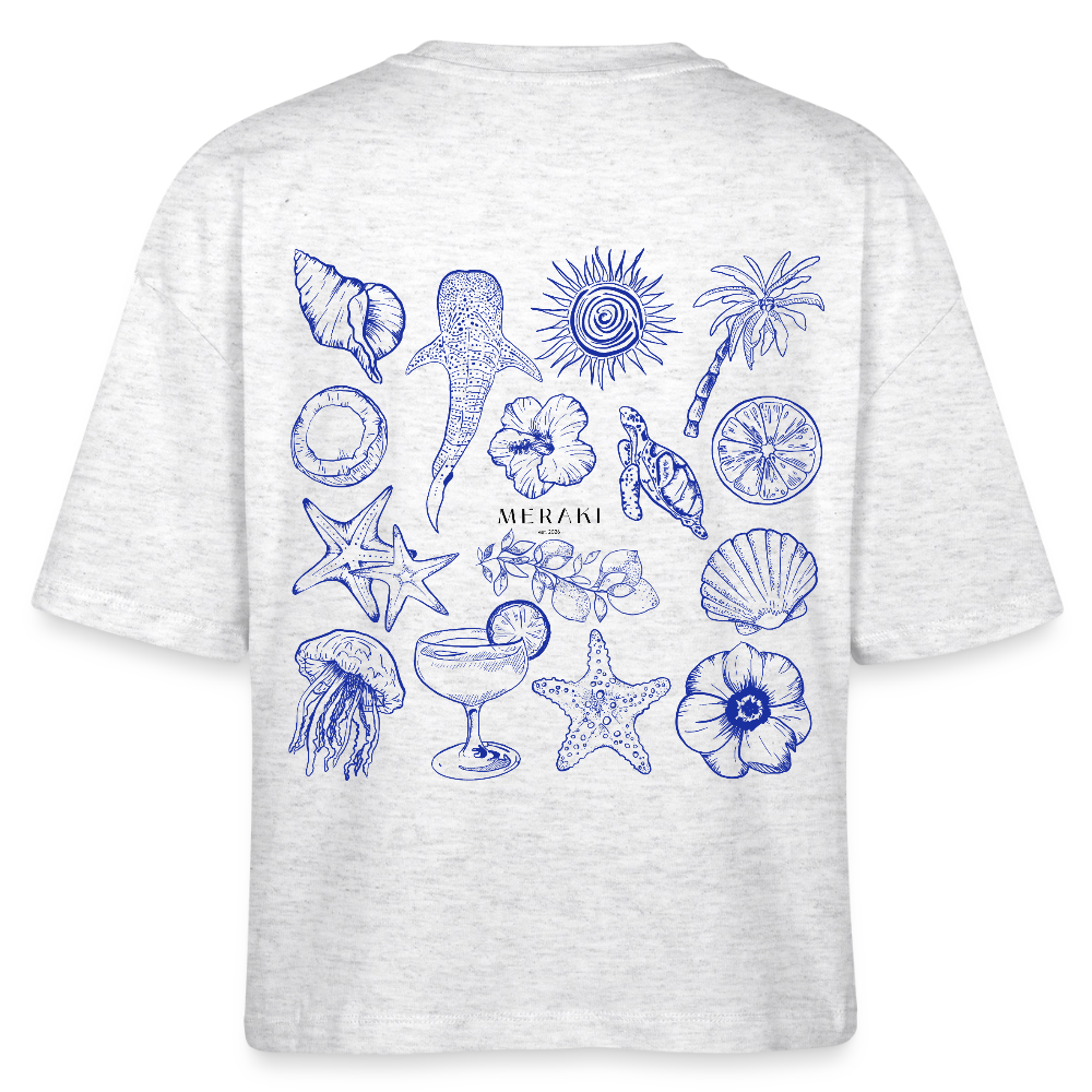 Stanley/Stella Frauen Boxy Bio-T-Shirt Nova - Weiß meliert