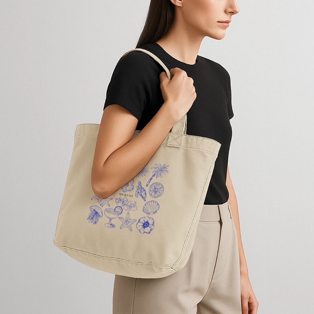 Vintage-Washed Shopper - Vintage Sand 