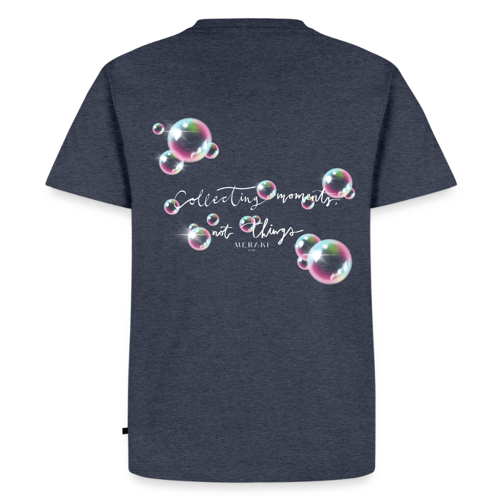 Männer Premium T-Shirt - Seifenblasen - Jeansblau 