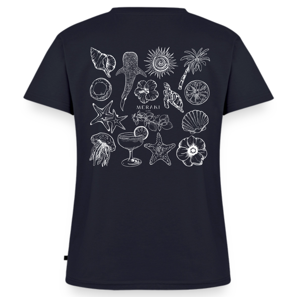 Frauen Bio-T-Shirt mit V-Ausschnitt von Stanley & Stella - Navy