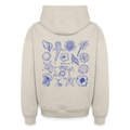 Oversized Heavyweight Hoodie - Sommergefühle - Beige
